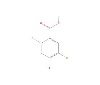 3-Bromo-4,6-difluorobenzoic Acid (CAS 28314-83-2) - chemical structure image