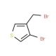 3-Bromo-4-(bromomethyl)thiophene (CAS 40032-80-2) - chemical structure image