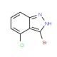 3-Bromo-4-chloro-1H-indazole (CAS 885521-40-4) - chemical structure image