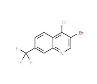 3-Bromo-4-chloro-7-trifluoromethylquinoline (CAS 116289-35-1) - chemical structure image