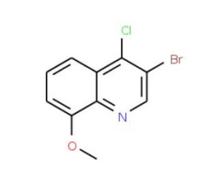 3-Bromo-4-chloro-8-methoxyquinoline (CAS 142781-92-8) - chemical structure image