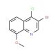 3-Bromo-4-chloro-8-methoxyquinoline (CAS 142781-92-8) - chemical structure image