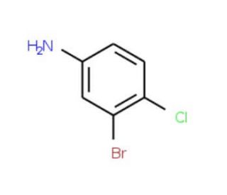 3-Bromo-4-chloroaniline (CAS 823-54-1) - chemical structure image