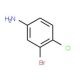 3-Bromo-4-chloroaniline (CAS 823-54-1) - chemical structure image