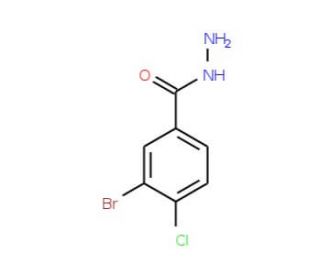 3-Bromo-4-chlorobenzhydrazide (CAS 148993-18-4) - chemical structure image