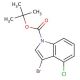 3-Bromo-4-chloroindole, N-BOC protected (CAS 914349-33-0) - chemical structure image