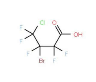 3-Bromo-4-chloropentafluorobutyric acid (CAS 216393-99-6) - chemical structure image