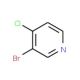 3-Bromo-4-chloropyridine (CAS 36953-42-1) - chemical structure image