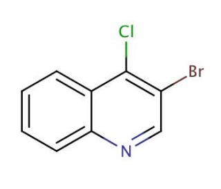3-Bromo-4-chloroquinoline (CAS 74575-17-0) - chemical structure image