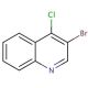 3-Bromo-4-chloroquinoline (CAS 74575-17-0) - chemical structure image