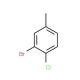 3-Bromo-4-chlorotoluene (CAS 57310-39-1) - chemical structure image