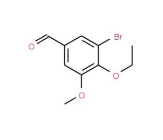 3-Bromo-4-ethoxy-5-methoxy-benzaldehyde (CAS 90109-65-2) - chemical structure image
