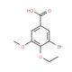 3-Bromo-4-ethoxy-5-methoxybenzoic acid - chemical structure image