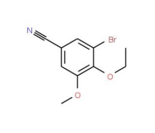 3-Bromo-4-ethoxy-5-methoxybenzonitrile (CAS 495396-35-5) - chemical structure image