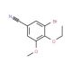 3-Bromo-4-ethoxy-5-methoxybenzonitrile (CAS 495396-35-5) - chemical structure image