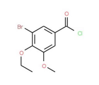 3-bromo-4-ethoxy-5-methoxybenzoyl chloride - chemical structure image