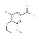 3-bromo-4-ethoxy-5-methoxybenzoyl chloride - chemical structure image