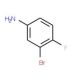 3-Bromo-4-fluoroaniline (CAS 656-64-4) - chemical structure image