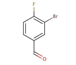 3-Bromo-4-fluorobenzaldehyde (CAS 77771-02-9) - chemical structure image