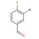 3-Bromo-4-fluorobenzaldehyde (CAS 77771-02-9) - chemical structure image