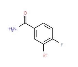 3-Bromo-4-fluorobenzamide (CAS 455-85-6) - chemical structure image