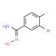 3-Bromo-4-fluorobenzamidoxime (CAS 845866-56-0) - chemical structure image