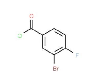 3-Bromo-4-fluorobenzoyl chloride (CAS 672-75-3) - chemical structure image