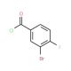 3-Bromo-4-fluorobenzoyl chloride (CAS 672-75-3) - chemical structure image