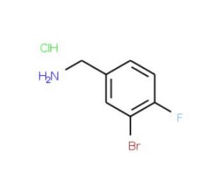 3-Bromo-4-fluorobenzylamine hydrochloride (CAS 202865-68-7) - chemical structure image