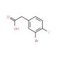 3-Bromo-4-fluorophenylacetic acid (CAS 194019-11-9) - chemical structure image