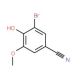 3-Bromo-4-hydroxy-5-methoxybenzonitrile (CAS 52805-45-5) - chemical structure image