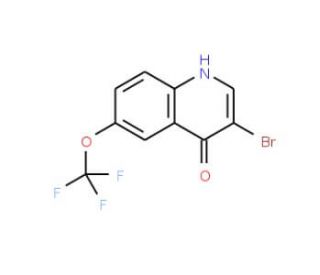 3-Bromo-4-hydroxy-6-trifluoromethoxyquinoline (CAS 1065087-86-6) - chemical structure image