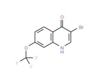 3-Bromo-4-hydroxy-7-trifluoromethoxyquinoline (CAS 1065087-90-2) - chemical structure image
