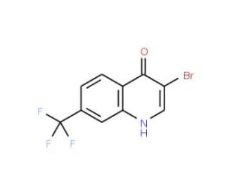 3-Bromo-4-hydroxy-7-trifluoromethylquinoline (CAS 65673-94-1) - chemical structure image