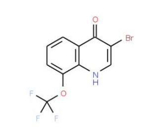 3-Bromo-4-hydroxy-8-trifluoromethoxyquinoline (CAS 1065087-93-5) - chemical structure image