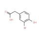 3-Bromo-4-hydroxyphenylacetic acid (CAS 38692-80-7) - chemical structure image
