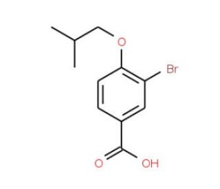 3-Bromo-4-isobutoxybenzoic acid (CAS 881583-05-7) - chemical structure image