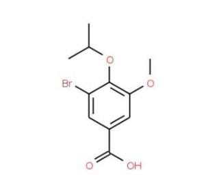 3-Bromo-4-isopropoxy-5-methoxybenzoic acid - chemical structure image