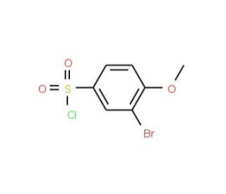 3-Bromo-4-methoxy-benzenesulfonyl chloride (CAS 23094-96-4) - chemical structure image