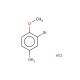 3-Bromo-4-methoxyaniline hydrochloride (CAS 80523-34-8) - chemical structure image
