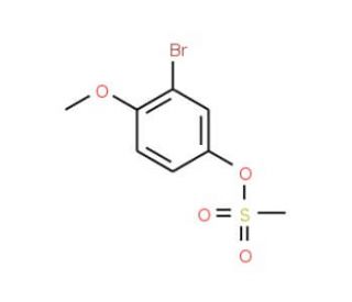 3-Bromo-4-methoxyphenyl mesylate (CAS 951885-46-4) - chemical structure image