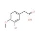 3-Bromo-4-methoxyphenylacetic acid (CAS 774-81-2) - chemical structure image