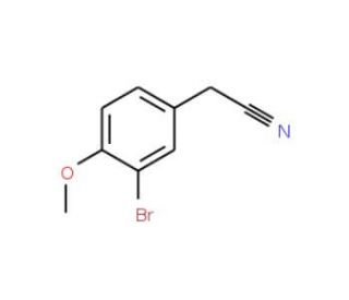 3-Bromo-4-methoxyphenylacetonitrile (CAS 772-59-8) - chemical structure image