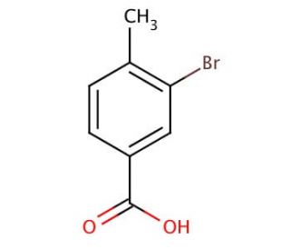 3-Bromo-4-methylbenzoic acid (CAS 7697-26-9) - chemical structure image