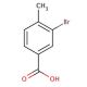 3-Bromo-4-methylbenzoic acid (CAS 7697-26-9) - chemical structure image