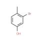 3-Bromo-4-methylphenol (CAS 60710-39-6) - chemical structure image
