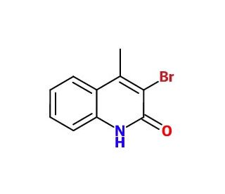 3-bromo-4-methylquinolin-2(1H)-one (CAS 37778-22-6) - chemical structure image