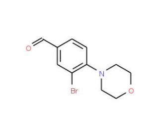 3-Bromo-4-(N-morpholino)benzaldehyde (CAS 263349-24-2) - chemical structure image