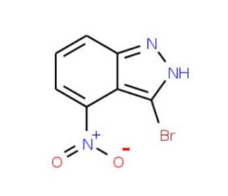 3-Bromo-4-nitro-1H-indazole (CAS 74209-17-9) - chemical structure image