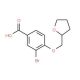 3-Bromo-4-(tetrahydro-2-furanylmethoxy)-benzoic acid - chemical structure image